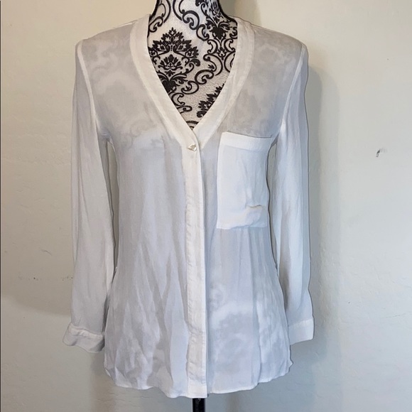 Topshop sheer button up - Picture 1 of 2